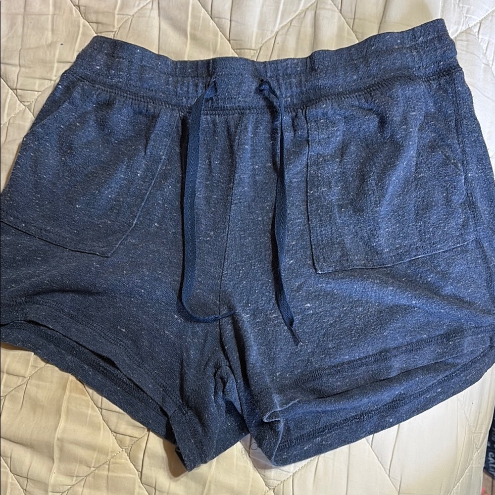 Athletic Works Blue Athletic Shorts Elastic Waist